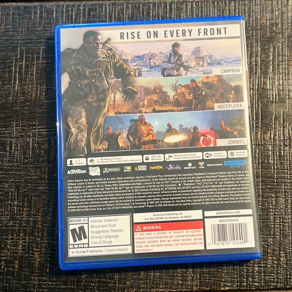 PS5 Call of Duty: Vanguard Sony PlayStation 5 video game